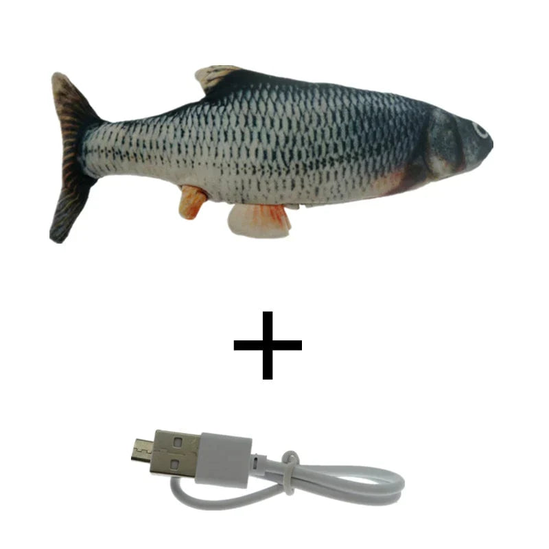 Peixe Interativo Elétrico Para Gatos – Carregamento USB 30cm