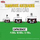 Comedouro Melamina Film Black para Pets - Tamanho P: Estilo e Conforto