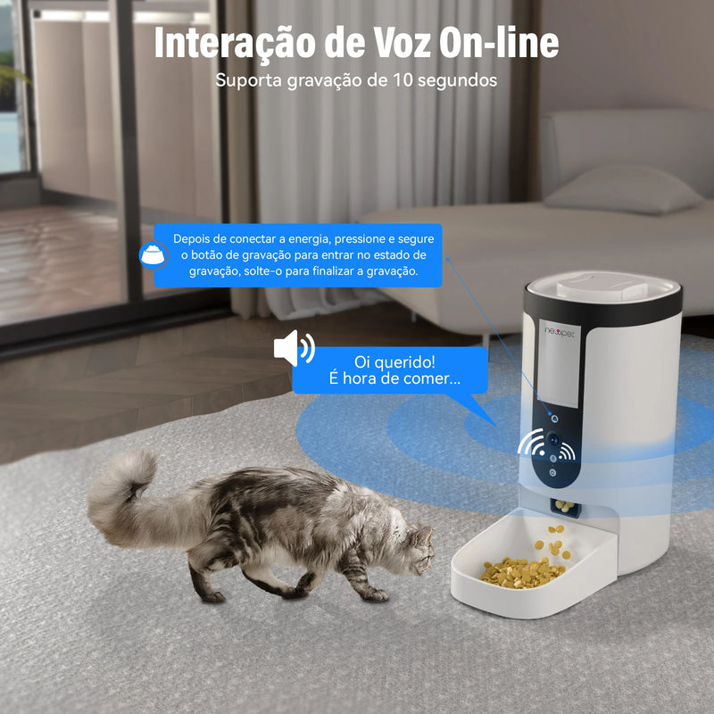 Alimentador Automático Inteligente para Pets Newpets