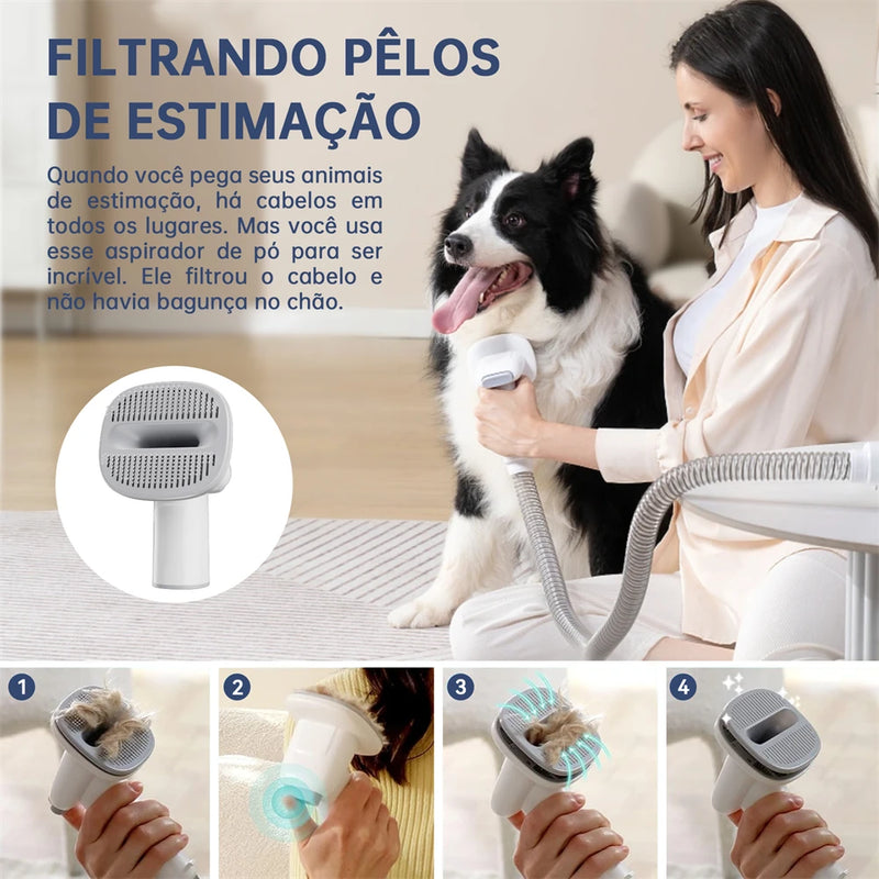 Tosquiadeira 5 em 1 Escova Aparador PET Elétrica Kit Multifuncional - Persona Acrilicos