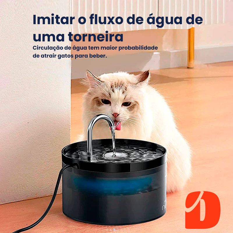 Bebedouro com recirculação de filtragem de água