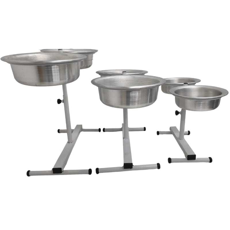 Comedouro Duplo Elevado Alto Ajustável Regulável pra Cachorro P, M, G