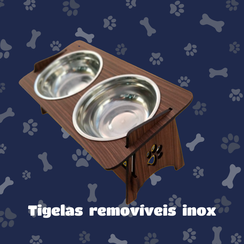 Comedouro PERSONALIZADO inclinável