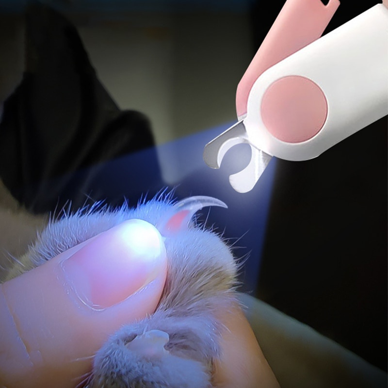 Alicate Cortador de Unhas Pet Profissional com Luz de LED!