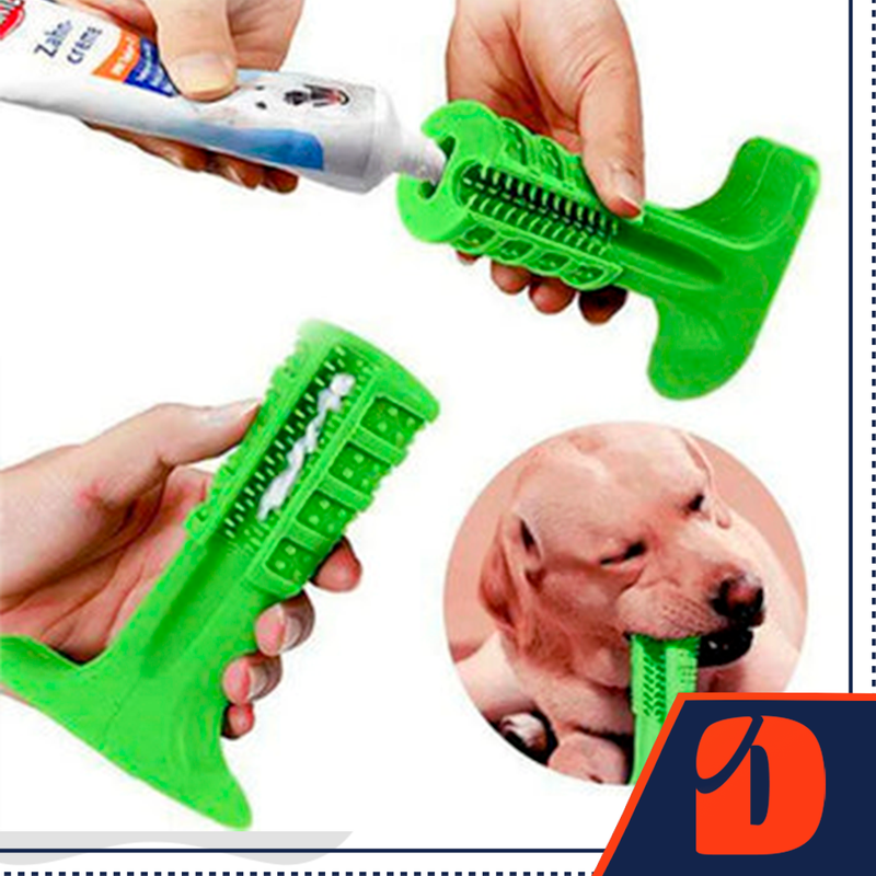 Mordedor de Borracha Natural para Higiene Dental de Pets