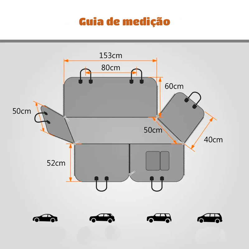 Capa anti-sujeira para o banco do carro