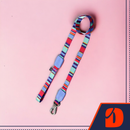 Guia Pet com Mosquetão 360° Raios e Listras Violeta - M