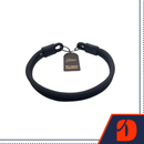 Coleira de Corda Dupla Preta 65cm Resistente Acqua Wave