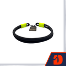 Coleira de Corda Dupla Preta com Verde 65cm Resistente Acqua Wave