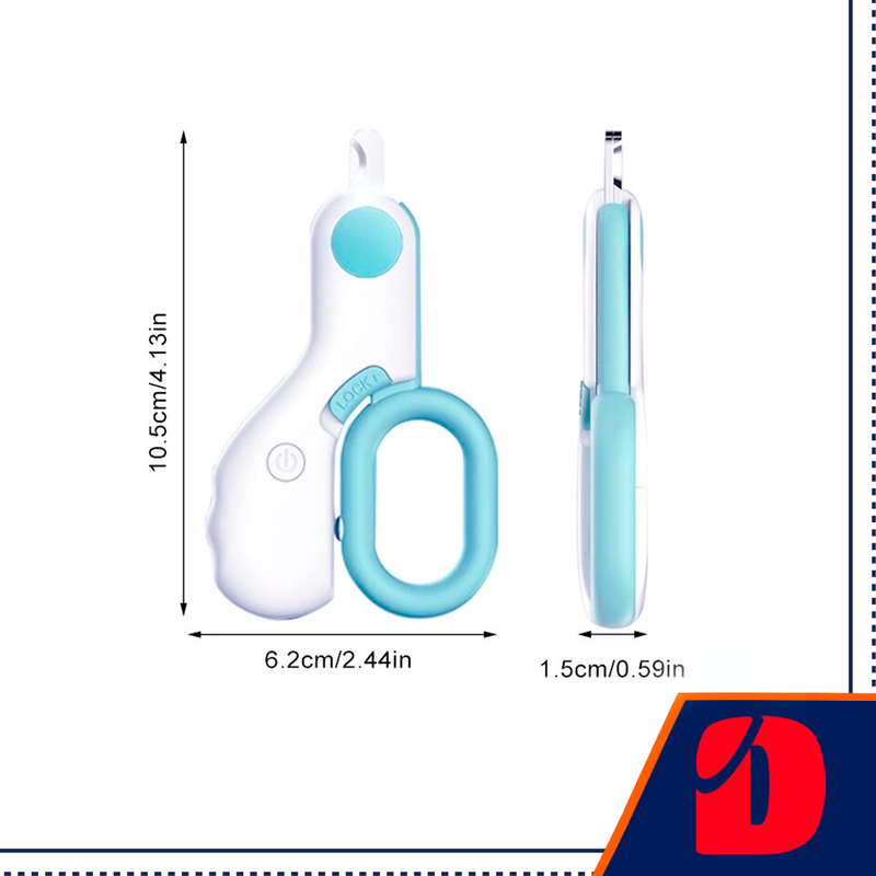 Alicate Cortador de Unhas Pet Profissional com Luz de LED!